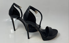 Load image into Gallery viewer, Michael Kors Womens Jordyn Black Leather Stiletto Heels Platform Sandals Size 7M