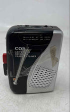 Load image into Gallery viewer, Coby CVR-28-BLK Portable AM/FM Radio Recorder Cassette Player Not Tested