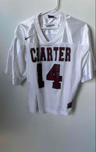 Load image into Gallery viewer, Nike Womens White Dri-Fit Charter #14 Football Jersey Shirt Size Large