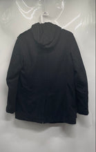 Load image into Gallery viewer, Guess Womens Black Long Sleeve Front Full-Zip Hooded Peacoat Size Small