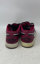 Load image into Gallery viewer, Nike Mens Air Jordan 1 Low 553558-604 White Burgundy Black Sneaker Shoes Size 13