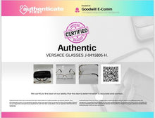 Load image into Gallery viewer, Authentic Versace Women's Gold-Tone Black Glasses With Case