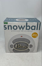 Load image into Gallery viewer, Blue Snowball White Silver Professional USB Microphone w/ Tripod Stand No Tested