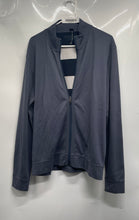 Load image into Gallery viewer, Hugo Boss Mens Blue Long Sleeve Mock Neck Reversible Full-Zip Jacket No Size