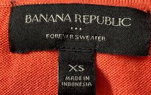 Load image into Gallery viewer, Banana Republic Womens Coral Short Sleeve Crew Neck Knitted Blouse Top Size XS