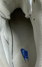 Load image into Gallery viewer, Nike Mens Court Vision Mid White Blue Mid Top Sneaker Shoes Size 11.5 No Laces