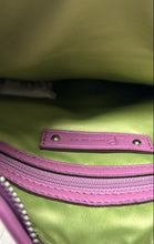 Load image into Gallery viewer, B. Makowsky Womens Purple Leather Adjustable Strap Shoulder Crossbody Bag