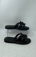 Load image into Gallery viewer, Coach Womens Georgie Black Leather Slide Sandals Size 8 Peeling Material