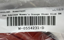 Load image into Gallery viewer, Sam Edelman Womens Orange Croc Embossed Horsebit Slip-On Loafer Shoes Size 8M