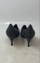 Load image into Gallery viewer, Beverly Feldman Womens Black Glitter Slip-On Pump Heels Size 7.5M