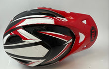 Load image into Gallery viewer, Bell Red White Black Protective Gear Full-Face Motocross Helmet Size Medium