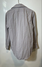 Load image into Gallery viewer, Calvin Klein Mens Gray Printed Long Sleeve Slim Fit Button-Up Shirt Size M