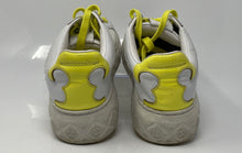 Load image into Gallery viewer, Authentic Tory Burch Womens Ladybug White Yellow Sneaker Shoes Size 6.5M Stained