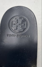 Load image into Gallery viewer, Authentic Tory Burch Womens Black Block Heel Slingback Sandals Size 10 M Damaged