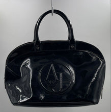 Load image into Gallery viewer, Authentic Armani Jeans Womens Black Top Handle Handbag Stained
