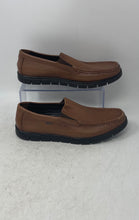 Load image into Gallery viewer, Von Wellx Mens Brown Leather Slip-On Round Toe Loafer Shoes Size EUR 40