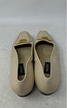Load image into Gallery viewer, Bally Womens Beige Leather Slip-On Closed Toe Loafer Flats Size 8 M