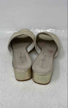 Load image into Gallery viewer, Michele Lopriore Womens Silver Leather Open Toe Slip-On Slide Sandals Size EU 39