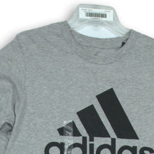 Load image into Gallery viewer, Adidas Mens Gray Black Short Sleeve Crew Neck T-Shirt Size L
