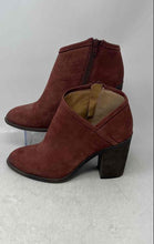Load image into Gallery viewer, Lucky Brand Womens Salza Brown Leather Block Heel Ankle Bootie Size 9.5M