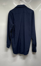 Load image into Gallery viewer, Jones New York Mens Blue Long Sleeve Slim Fit Collared Dress Shirt Sz M 15-15.5