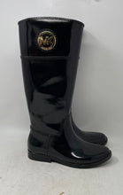 Load image into Gallery viewer, Michael Kors Womens Black Waterproof Stockard Tall Rain Boots Size 8