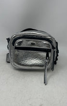 Load image into Gallery viewer, DKNY Womens Silver Black Adjustable Strap Shoulder Crossbody Purse