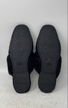 Load image into Gallery viewer, Coach Womens Black Signature Suede Faux Shearling Sherpa Mule Flats Size 11