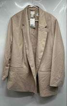 Load image into Gallery viewer, H&M Womens Beige Long Sleeve Single-Breasted One Button Blazer Size 3XL With Tag