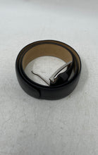Load image into Gallery viewer, Rene Lezard Mens Black Leather Single Prong Buckle Adjustable Dress Belt