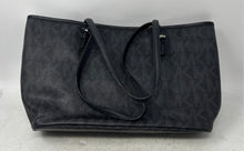Load image into Gallery viewer, Michael Kors Womens Black Charm Double Handle Shoulder Tote Handbag