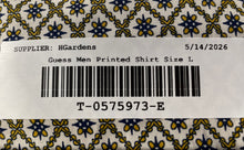 Load image into Gallery viewer, Guess Mens Brown Printed Long Sleeve Button-Up Shirt Size Large