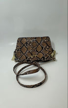 Load image into Gallery viewer, Steve Madden Womens Brown Animal Print Shoulder Crossbody Handbag