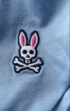 Load image into Gallery viewer, Psycho Bunny Mens Blue Pima Cotton Short Sleeve Crew Neck T-Shirt Size 4