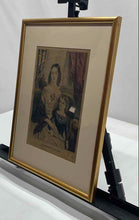 Load image into Gallery viewer, Father's Pride By Nathaniel Currier Lithograph Print Framed Wall Decor Art