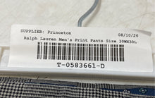 Load image into Gallery viewer, Lauren Ralph Lauren Mens Gray Printed Straight Leg Dress Pants Size 30WX30L
