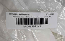 Load image into Gallery viewer, Authentic Versace Mens White Long Sleeve Dress Shirt Size EUR 42 Stained