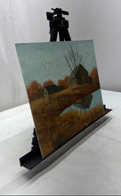 Load image into Gallery viewer, Oil Painting Presents Rural Landscape With Red Barn And Gnarled Signed By Miller