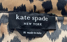 Load image into Gallery viewer, Kate Spade New York Womens Brown Animal Print Long Sleeve A-Line Dress Size M