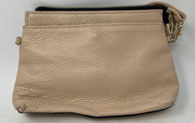 Load image into Gallery viewer, A. Bellucci Womens Pink Pebbled Leather Zip Top Detachable Strap Crossbody Purse