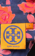 Load image into Gallery viewer, Tory Burch Womens Pink Blue Floral Long Sleeve Collared Button-Up Shirt Size 4