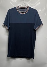 Load image into Gallery viewer, Ted Baker Mens Blue Colorblock Short Sleeve Crew Neck Pullover T-Shirt Size 2