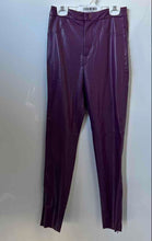 Load image into Gallery viewer, Zara Womens Purple Flat Front Skinny Leg Trouser Pants Size X-Small