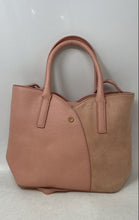 Load image into Gallery viewer, LC Lauren Conrad Womens Pink Leather Inner Pocket Crossbody Strap Satchel Bag