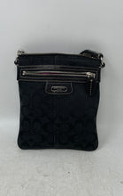 Load image into Gallery viewer, Coach Womens Penelope Black Signature Print Adjustable Strap Crossbody Handbag