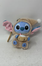 Load image into Gallery viewer, Disney Miniso Doll Stitch Eat Something Before Sleep Plush keychain With Hat