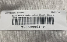 Load image into Gallery viewer, Zara Mens Multicolor Colorblock Short Sleeve Crew Neck Regular Fit T-Shirt Sz M