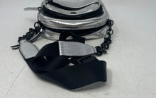 Load image into Gallery viewer, DKNY Womens Silver Black Adjustable Strap Shoulder Crossbody Purse