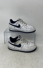 Load image into Gallery viewer, Nike Kids Force 1 Low EasyOn FN0237-104 White Navy Sneaker Shoes Size 11C