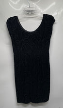 Load image into Gallery viewer, H&M Womens Black Printed Short Sleeve Scoop Neck Mini Dress Size Small